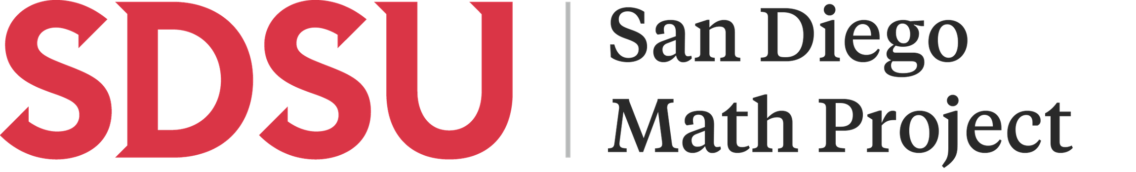 SDSU Math Project banner logo